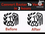 do vector tracing, redraw logo, convert image to vector