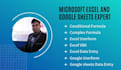 do all type of ms excel and google sheets tasks