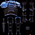 create photorealistic cosplay armor model for 3d printing