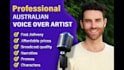 record a quality professional australian male voice over