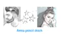 draw a realistic pencil portrait drawing from photo