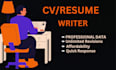 do professional CV and resume writing