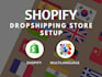créer une boutique dropshipping shopify expert shopify site web shopify