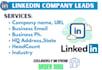do linkedin company lead generation and company data research