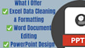 provide expert ms office services including word documents, excel sheets