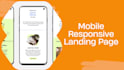 design high impact wordpress landing page, single page, one page website