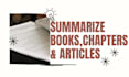 write chapter summary and book summary