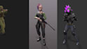 3d model and texture characters for video games