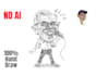 draw a pencil custom caricature from photo