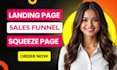 design wordpress landing page, sales funnel, squeeze, or homepage