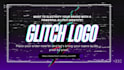 design killer glitch effect text or gaming logo