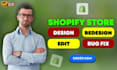 design, redesign, revamp, edit or fix shopify store
