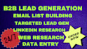do b2b lead generation and linkedin lead generation for you