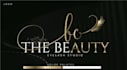 design signature cosmetics makeup and eyelash beauty logo
