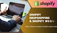 a shopify dropshipping and shopify website