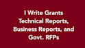 write grant proposal and government rfp