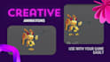 animate 2d game character in spine