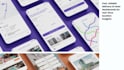 design a map navigation app and geolocation dashboard UI UX