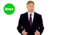 create a white screen spokesperson video