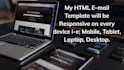 design a responsive HTML email template or newsletter