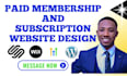 design squarespace membership and subscription website build squarespace website