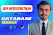 develop website,integrate API with mysql and mongo dbms