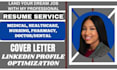 write medical,healthcare resume, nursing, pharmaceutical, doctorand cover letter