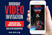 personalize this avengers birthday video invitation for you
