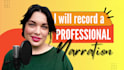 record a professional american female narration