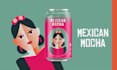 do product packaging and label design in aesthetic style