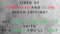 do creative video editing for all needs