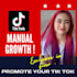 manually grow and promote tik tok professionally