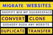 move clone copy website or transfer convert migrate websites