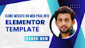 convert or clone any web page or any site into elementor template design