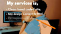 design your website for conversion to htm,css,bootstrap