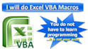 make excel vba macros and do web scraping