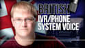 provide a professional british IVR or phone message