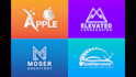 unique modern minimalist luxury logo design