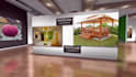 create realistic 3d photo art gallery picture slideshow