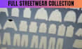 streetwear collection vector and tech pack