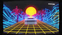 80s vhs retro style car ride logo intro animation