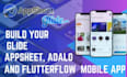 build mobile apps using flutterflow, appsheet, glide, adalo, airtable softr