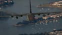 throw your flyers from a military jet with your logo on it