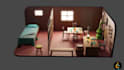 make 3d isometric scenario, diorama in blender