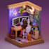 design a cozy 3d interior isometric room illustration