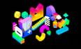 make a web hero section with interactive 3d animation with spline 3d