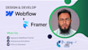 design or develop animated webflow or framer website