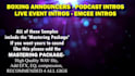 record boxing announcer voice over for weddings, podcast etc