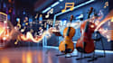 create ai generated jingles with live violin and viola