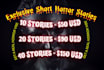 do ghostwrite books, short stories, horror stories